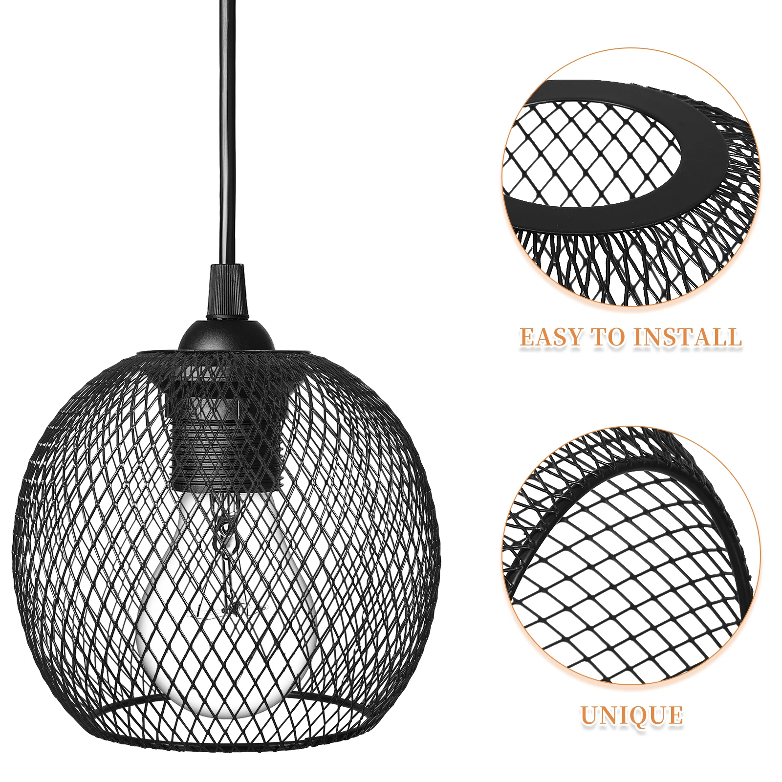 Black Iron Lampshade Pendant Light Cover Hollow Cylindrical Mesh Vintage Style E27 Industrial Wire Cage Lamp Shade Ideal Dining
Black Iron Lampshade Pendant Light Cover Hollow Cylindrical Mesh Vintage Style E27 Industrial Wire Cage Lamp Shade Ideal Dining