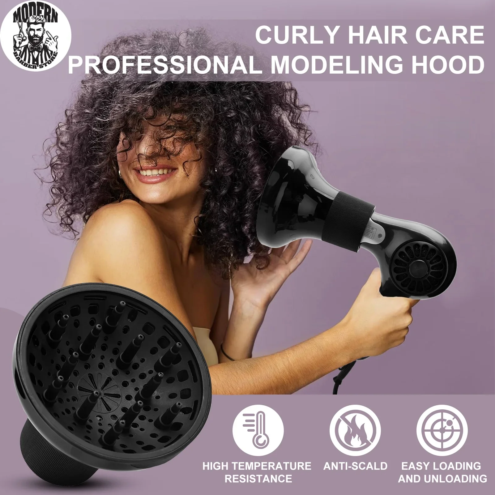 Salon Universal Hair Dryer Diffuser for Curls Temperature Resistant Hair Barbershop Home Drying Blower Hair Styling Accessories
Salon Universal Hair Dryer Diffuser for Curls Temperature Resistant Hair Barbershop Home Drying Blower Hair Styling Accessories