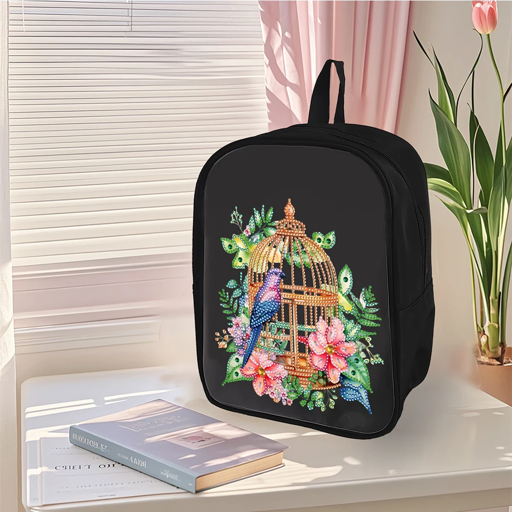 Flower Bird Cage Special Shape Diamond Painting Backpack Diamond Art Knapsack (A)
Flower Bird Cage Special Shape Diamond Painting Backpack Diamond Art Knapsack (A)
