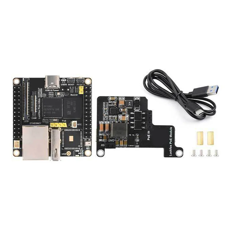 BNVN-For Luckfox Pico Ultra Development Board RV1106 Micro Linux Motherboard, 8GB EMMC No-WIFI-With-POE
BNVN-For Luckfox Pico Ultra Development Board RV1106 Micro Linux Motherboard, 8GB EMMC No-WIFI-With-POE