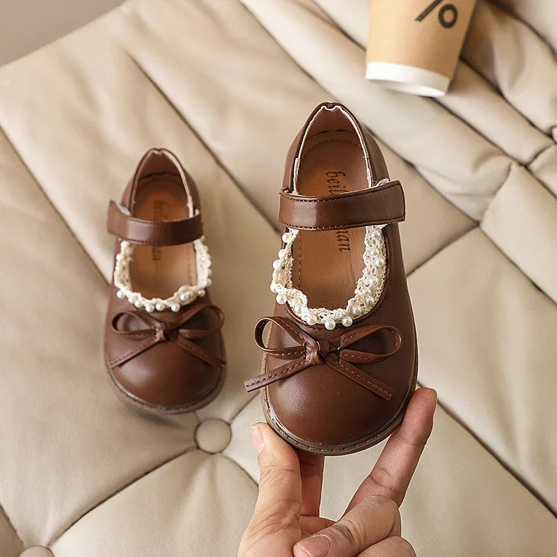 Children's Flats Sweet Bowknot Versatile Kids Fashion Girls Leather Shoes Sweet Ruffled Edge Lolita Style Princess Causal Shoes
Children's Flats Sweet Bowknot Versatile Kids Fashion Girls Leather Shoes Sweet Ruffled Edge Lolita Style Princess Causal Shoes