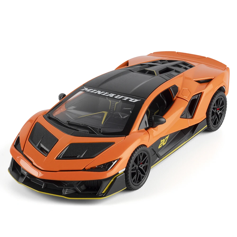 1:32 scale Lambo alloy die-cast sports car 4-door pull-back sound and light base car model children's toy ornaments gift
1:32 scale Lambo alloy die-cast sports car 4-door pull-back sound and light base car model children's toy ornaments gift