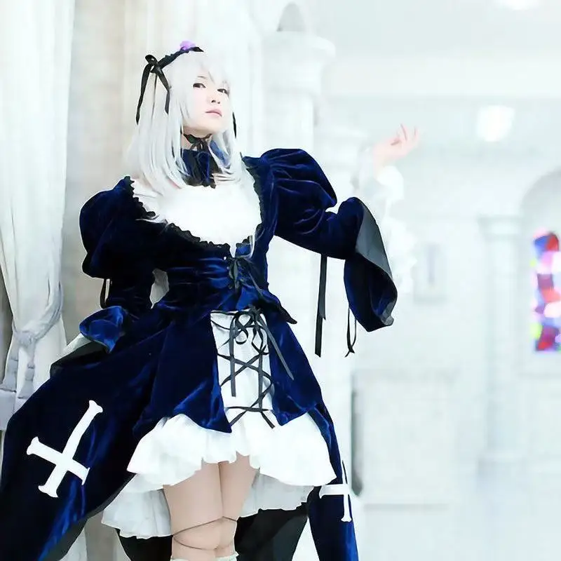 Dark Black Rose Gils Cosplay Costume Girls Gothic Style Lolita Dress Halloween Street Anime Game COS Outfits
Dark Black Rose Gils Cosplay Costume Girls Gothic Style Lolita Dress Halloween Street Anime Game COS Outfits