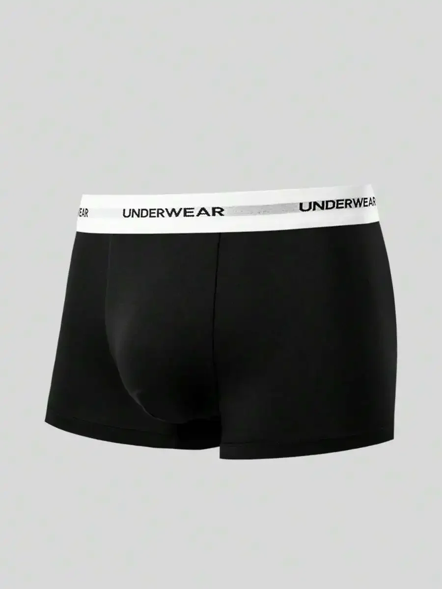 Mens Simple Casual Boxer Briefs With Letter Waistband
Mens Simple Casual Boxer Briefs With Letter Waistband