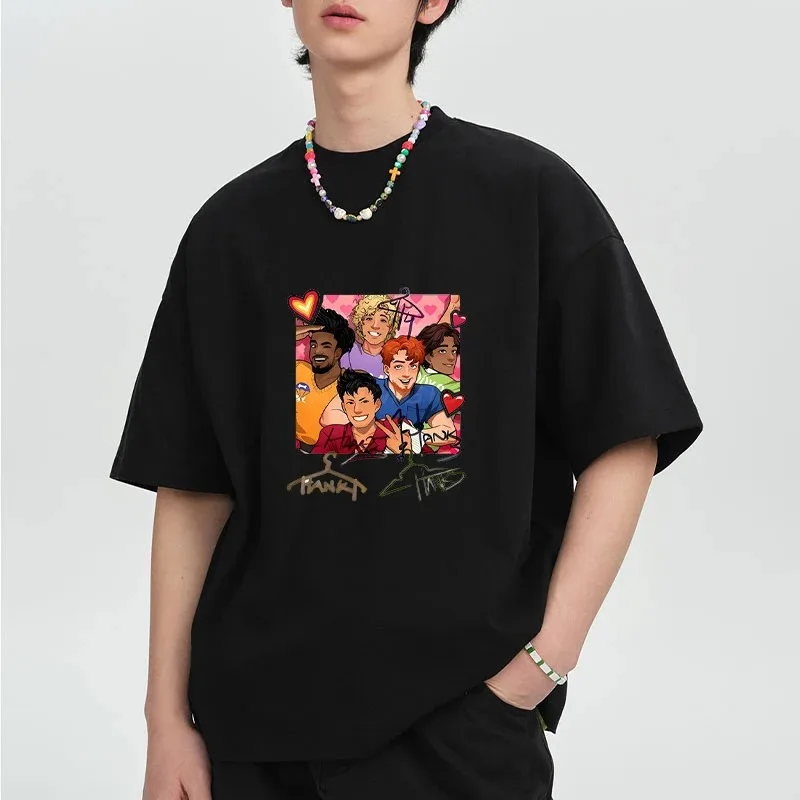 Летние модные футболки с короткими рукавами и принтом персонажей мультфильмов для мужчин и женщин в стиле Харадзюку, повседневная футболка большого размера, хлопковые винтажные топы
Летние модные футболки с короткими рукавами и принтом персонажей мультфильмов для мужчин и женщин в стиле Харадзюку, повседневная футболка большого размера, хлопковые винтажные топы
