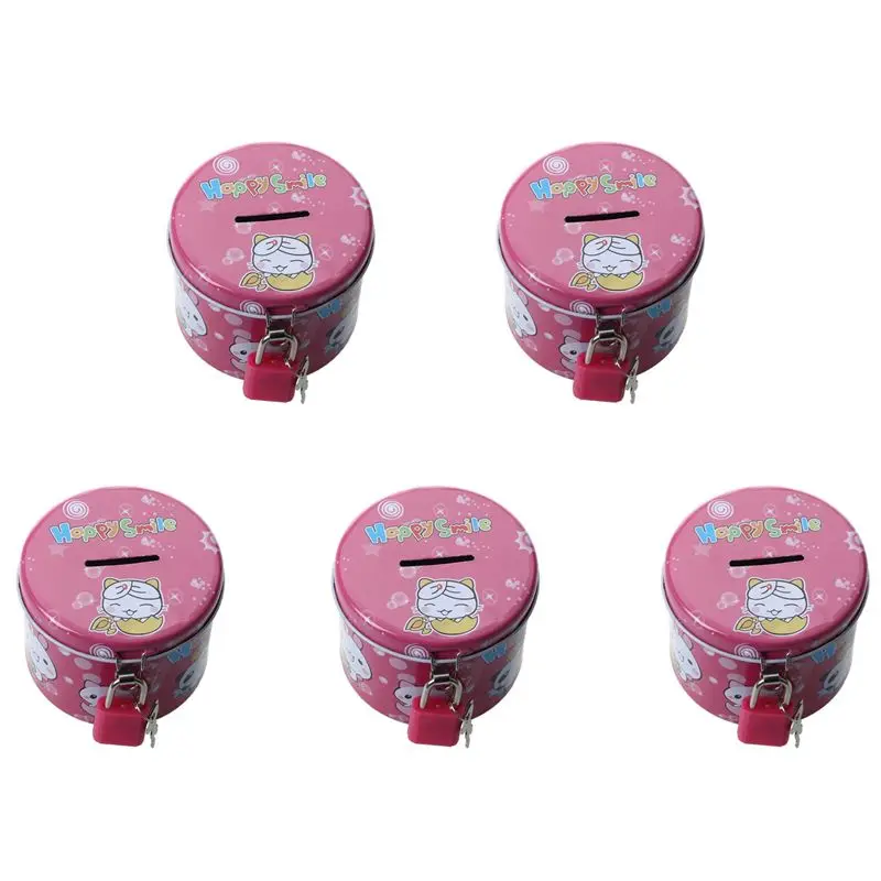 M12K-5X Cylinder Design Cartoon Print Piggy Bank Coin Money Saving Box W Padlock
M12K-5X Cylinder Design Cartoon Print Piggy Bank Coin Money Saving Box W Padlock