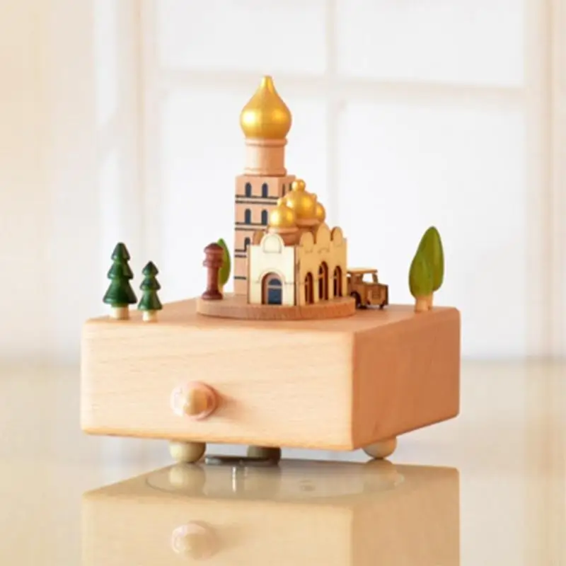 R9JC European Castle Church Building Wooden Music Box Table Home Decoration for Creative Birthday Valentine's Day Gift Orname
R9JC European Castle Church Building Wooden Music Box Table Home Decoration for Creative Birthday Valentine's Day Gift Orname