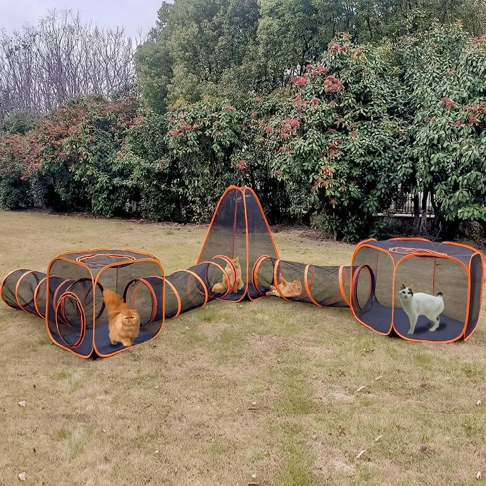 Multifunctional Outdoor Pet Enclosure with 6 Tunnels - Reinforced Playpen for Cats, Rabbits, and Small Animals, Suitable for Ind
Multifunctional Outdoor Pet Enclosure with 6 Tunnels - Reinforced Playpen for Cats, Rabbits, and Small Animals, Suitable for Ind