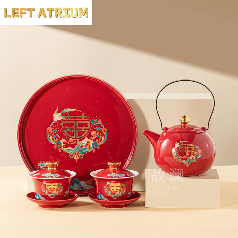 Chinese Ceramic Tea Sets Tradition Handmade Gaiwan Teapot Tea Ceremony Supplies Customized Tea Infuser Wedding Teaware Gifts
Chinese Ceramic Tea Sets Tradition Handmade Gaiwan Teapot Tea Ceremony Supplies Customized Tea Infuser Wedding Teaware Gifts