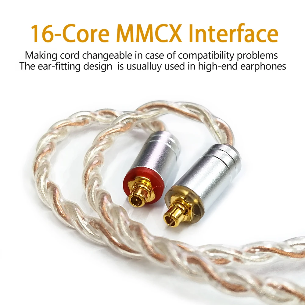 16 Core Silver Plating HIFI Earphones/Headphone Upgrade Cable With 0.78 2PIN/MMCX for hifiman cable headphones accessories
16 Core Silver Plating HIFI Earphones/Headphone Upgrade Cable With 0.78 2PIN/MMCX for hifiman cable headphones accessories