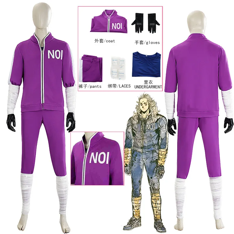 Anime Comic cosplay costume Noi Bandage Gloves Sportswear School Uniform nice full set men Role Play Party Dorohedoro Fan art
Anime Comic cosplay costume Noi Bandage Gloves Sportswear School Uniform nice full set men Role Play Party Dorohedoro Fan art