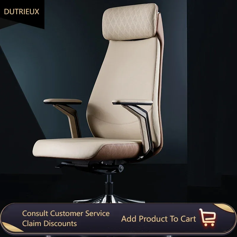 Recliner Executive Office Chair Support Vintage Leather Modern Rolling Chair Mobile Bedroom Luxury Silla Oficina Salon Furniture
Recliner Executive Office Chair Support Vintage Leather Modern Rolling Chair Mobile Bedroom Luxury Silla Oficina Salon Furniture