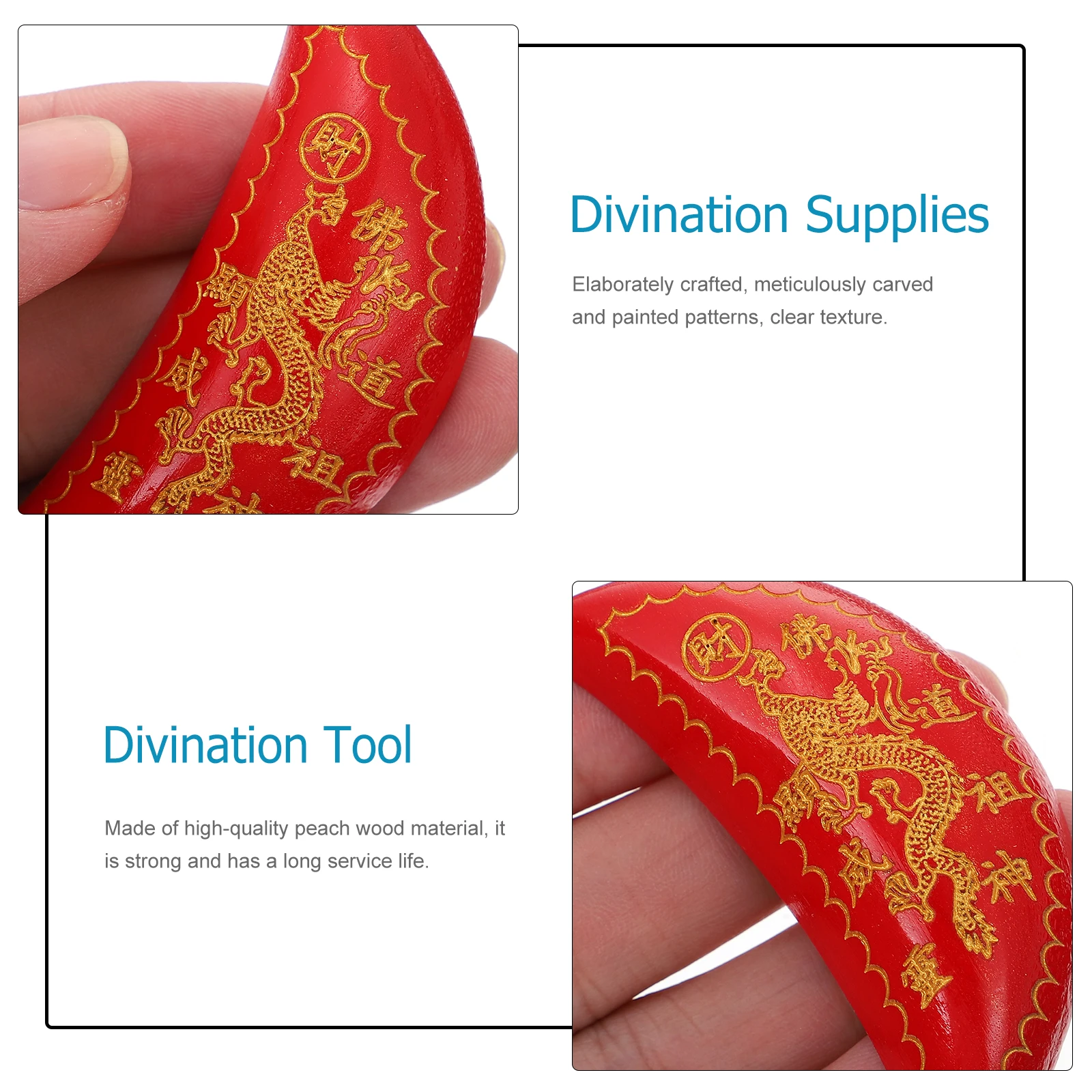Peach Wood Divination Smooth Surface Temple Decoration Compact Size Lightweight Design Cup Fortune Telling Tool Wooden
Peach Wood Divination Smooth Surface Temple Decoration Compact Size Lightweight Design Cup Fortune Telling Tool Wooden