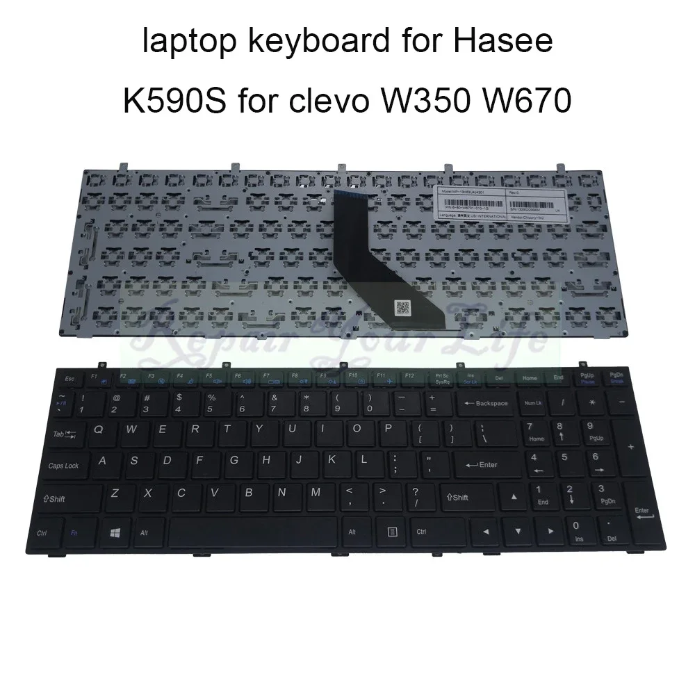US Notebook PC Keyboard For Hasee K590S K660E For Clevo W350 W370 W670 W350SK W370ET W670SR 6-80-W6701-010-1G English Teclado
US Notebook PC Keyboard For Hasee K590S K660E For Clevo W350 W370 W670 W350SK W370ET W670SR 6-80-W6701-010-1G English Teclado