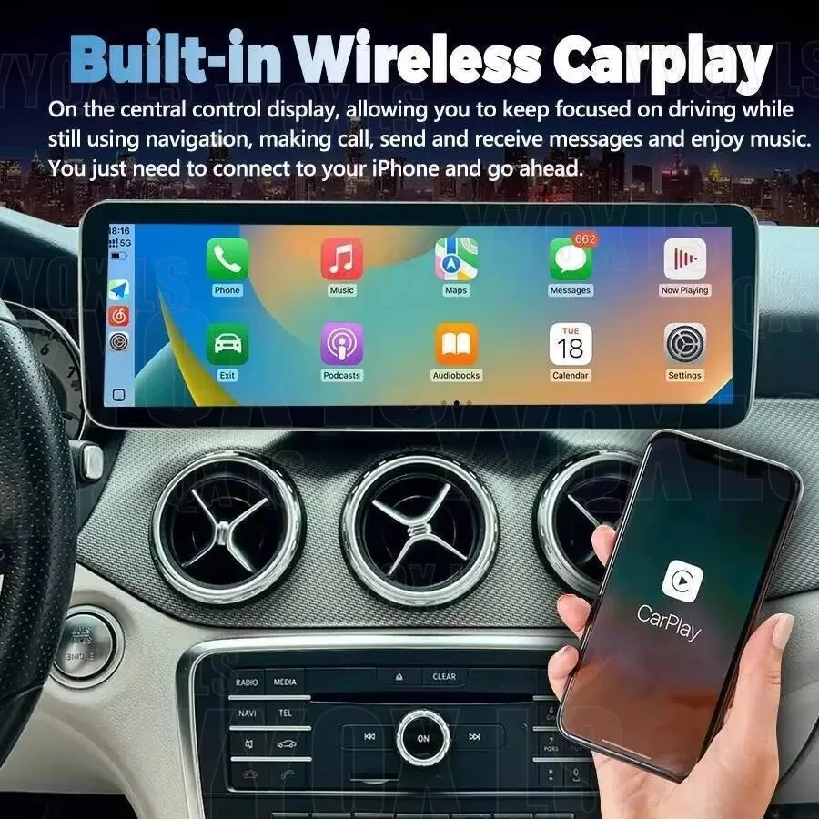 Мультимедийный видеоплеер с сенсорным экраном, Android, для Mercedes Benz B A Class W176 W246 2011-2019, автомобильная магнитола с CarPlay и GPS-навигацией
Мультимедийный видеоплеер с сенсорным экраном, Android, для Mercedes Benz B A Class W176 W246 2011-2019, автомобильная магнитола с CarPlay и GPS-навигацией