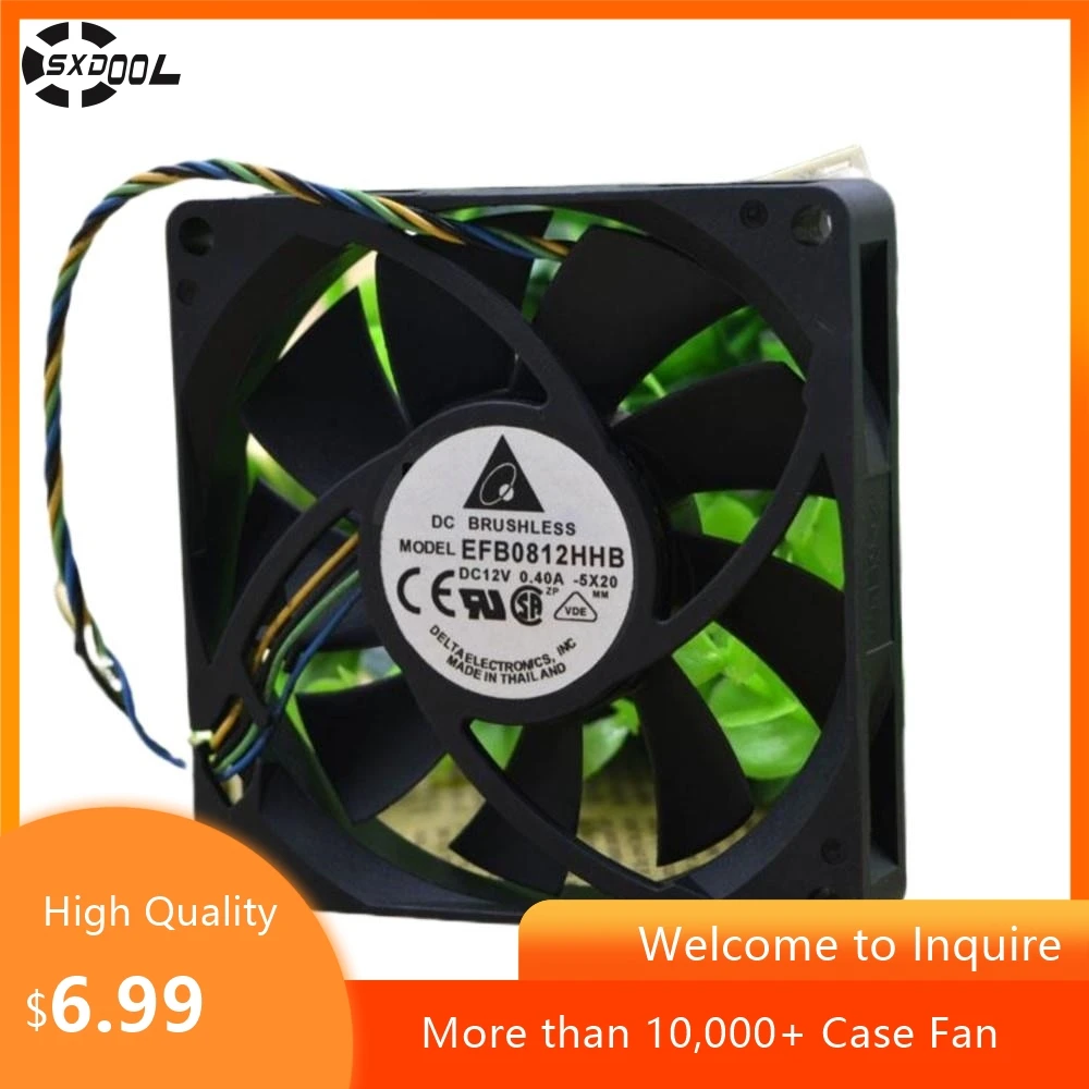 8015 80mm Fan For Delta EFB0812HHB 80x80x15mm 12V 0.4A PWM Heatsink Cooler Case Fan
8015 80mm Fan For Delta EFB0812HHB 80x80x15mm 12V 0.4A PWM Heatsink Cooler Case Fan