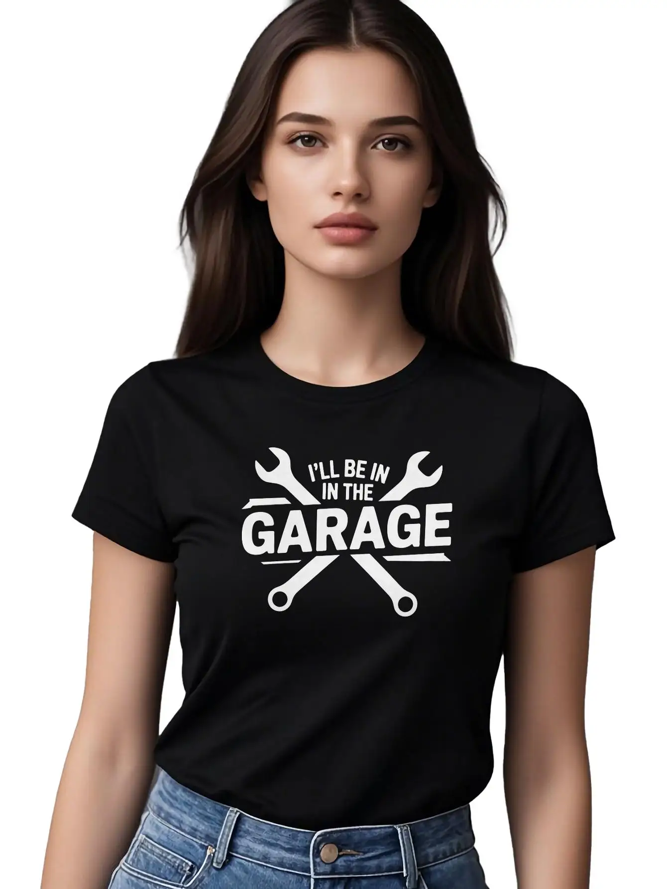 Women's Short Sleeve 180g Cotton T-shirt - "i Will Be In" Design Soft & Snug Casualwear Deal For Valentines New Year's Christmas
Women's Short Sleeve 180g Cotton T-shirt - "i Will Be In" Design Soft & Snug Casualwear Deal For Valentines New Year's Christmas