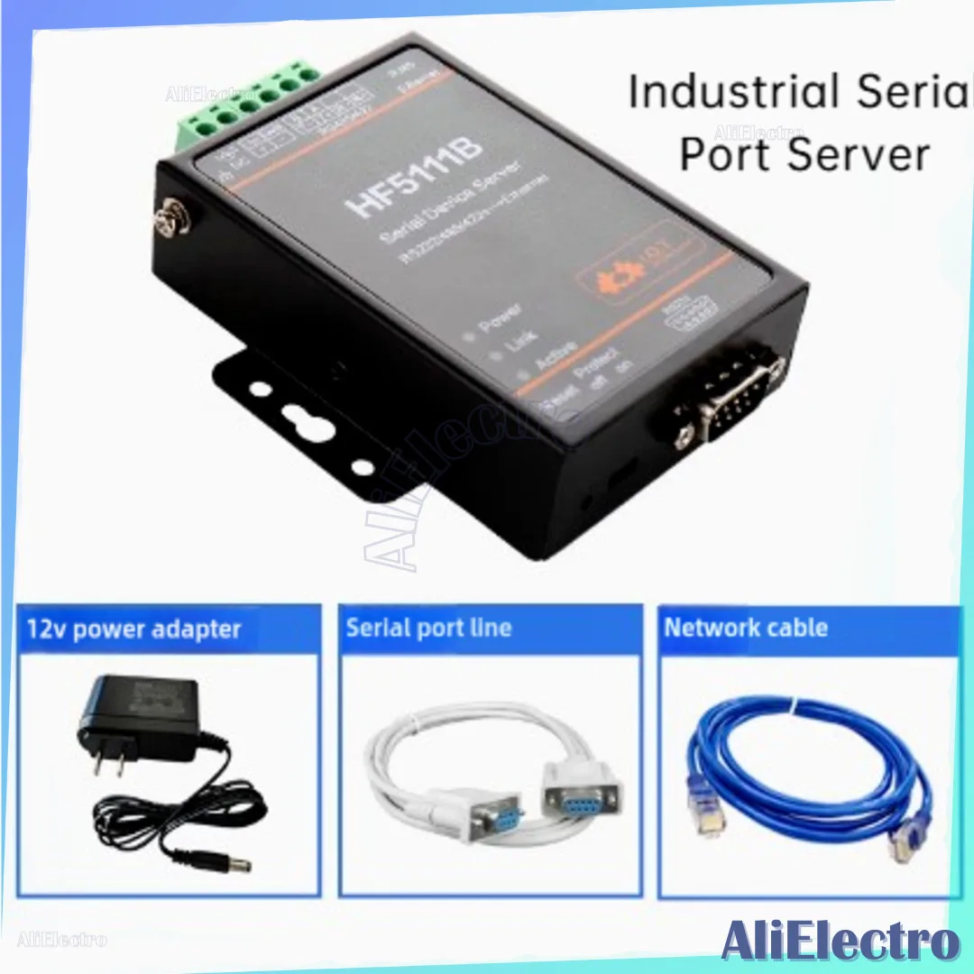 Industrial Serial Port Server RS485 to Ethernet Transmission Converter Server HF5111S IOT support Modbus TCP
Industrial Serial Port Server RS485 to Ethernet Transmission Converter Server HF5111S IOT support Modbus TCP