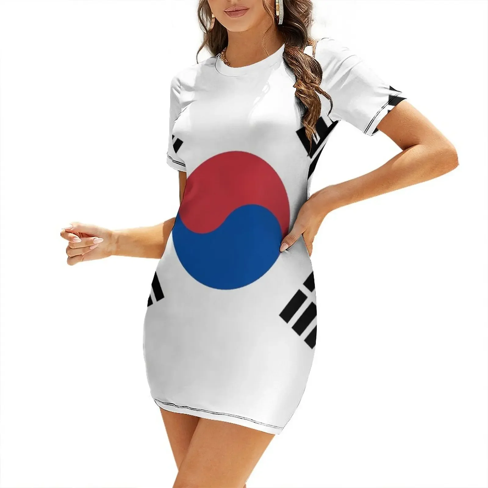 South Korean Flag - South Korea - Taegeukgi - Short-Sleeved Dress dress for woman ladies dresses for women 2026
South Korean Flag - South Korea - Taegeukgi - Short-Sleeved Dress dress for woman ladies dresses for women 2026