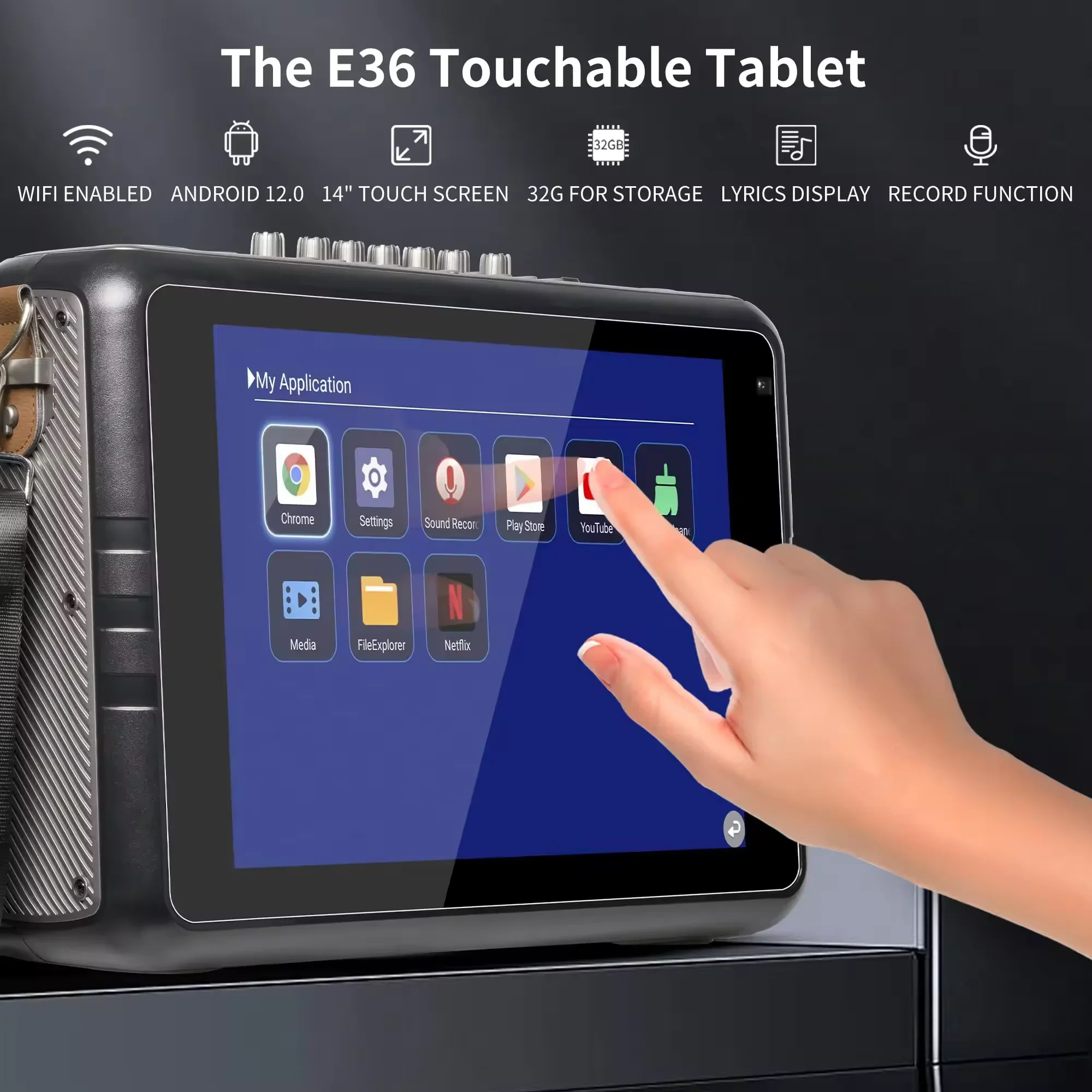 2024 Best Selling Dual 4'-Inch Screen Video Portable Speaker Home Theater Sound System Speaker Karaoke Microphone Speaker
2024 Best Selling Dual 4'-Inch Screen Video Portable Speaker Home Theater Sound System Speaker Karaoke Microphone Speaker