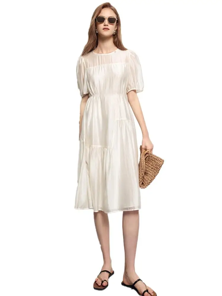 Summer Women's Solid A-line High Waist Dress White Fairy Dress Fashion Casual Office Lady Dress Holiday Beach Party Maxi Dress
Summer Women's Solid A-line High Waist Dress White Fairy Dress Fashion Casual Office Lady Dress Holiday Beach Party Maxi Dress
