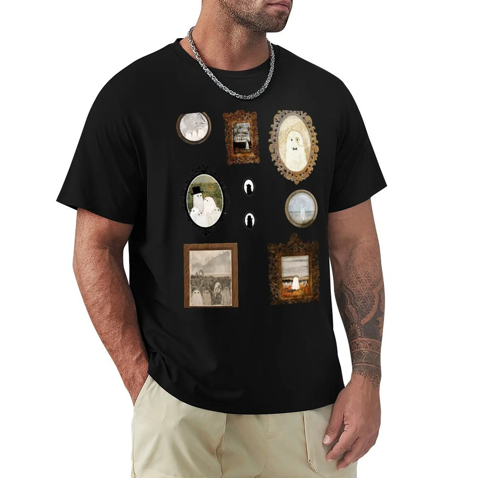 Ghost Portrait Sticker Set T-Shirt Comfortable Daily Wear Tee
Ghost Portrait Sticker Set T-Shirt Comfortable Daily Wear Tee