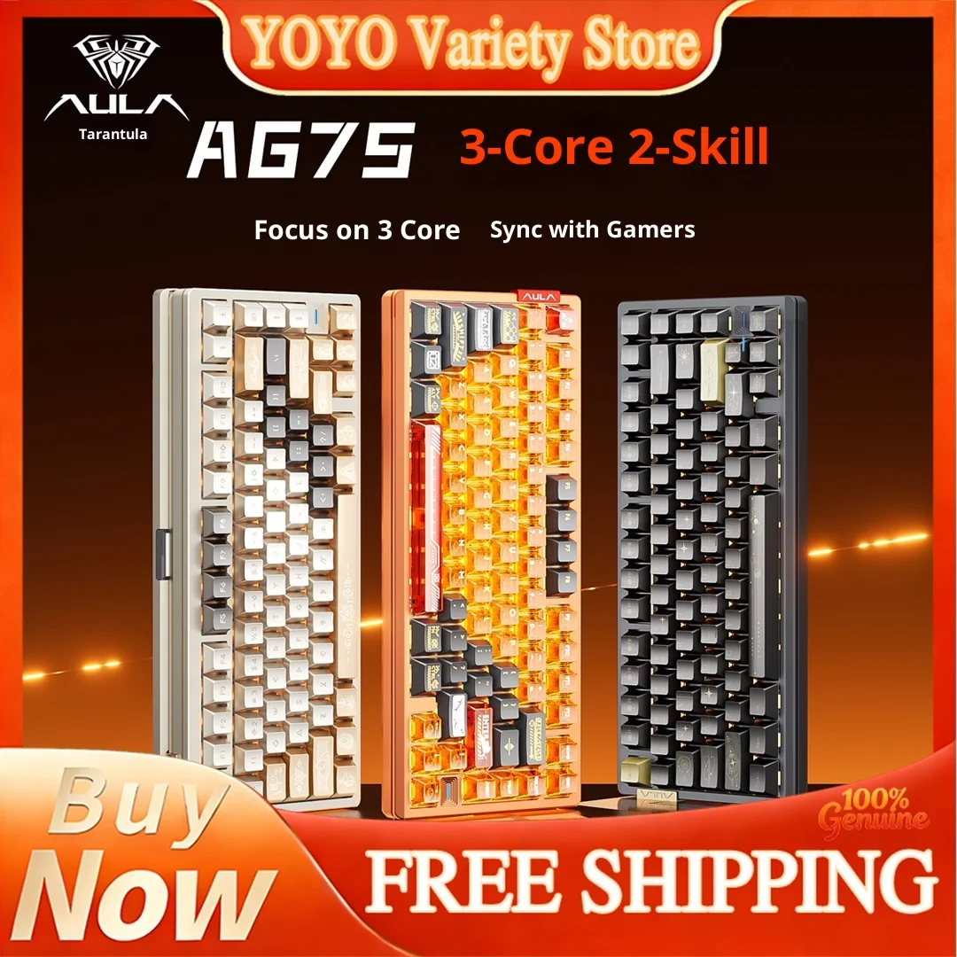 AULA AG75/Ultra/Pro75 Magnetic Axis Mechanical Keyboard Gaming Esports Dedicated All Aluminum Fearless Contract Waving CS Delta
AULA AG75/Ultra/Pro75 Magnetic Axis Mechanical Keyboard Gaming Esports Dedicated All Aluminum Fearless Contract Waving CS Delta