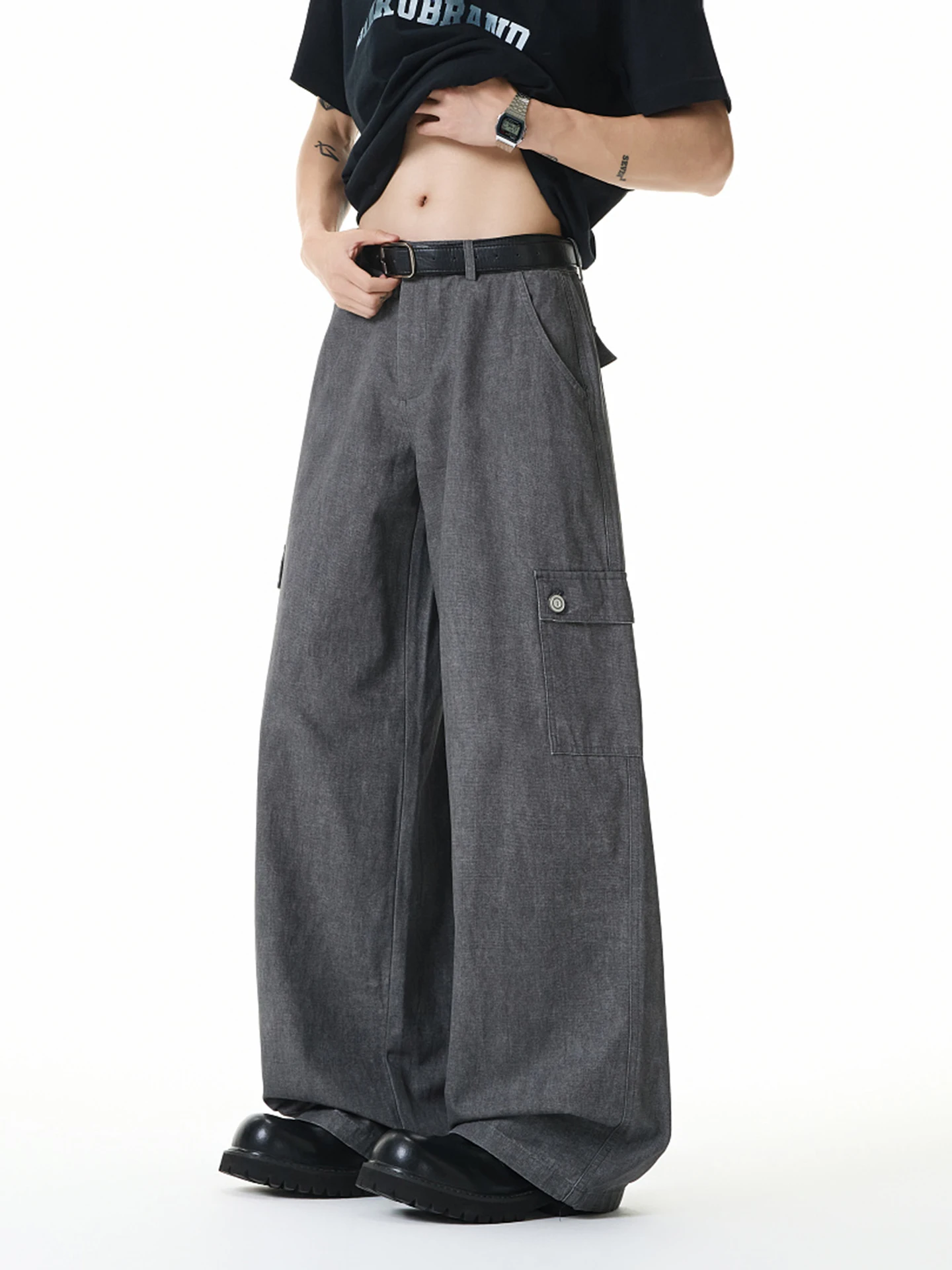 Retro Washed American High Street Loose Wide Leg Casual Workwear Pants Men Summer Comfortable Breathable Straight Cut Trousers
Retro Washed American High Street Loose Wide Leg Casual Workwear Pants Men Summer Comfortable Breathable Straight Cut Trousers