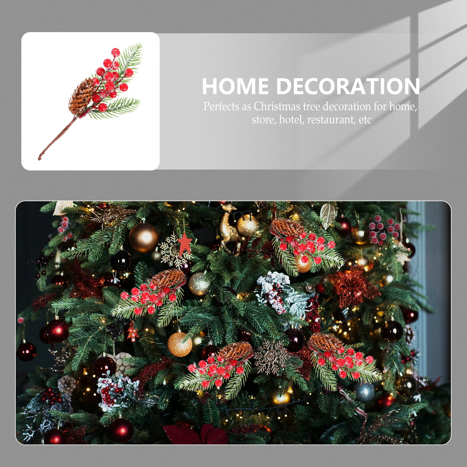 10 Pcs Red Fruit Pine Needle Insert Christmas Tree Ornament Fake Cones Faux Garlands
10 Pcs Red Fruit Pine Needle Insert Christmas Tree Ornament Fake Cones Faux Garlands