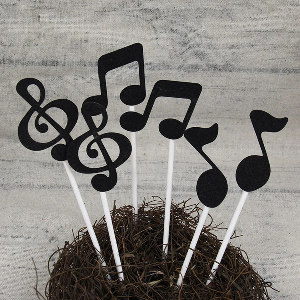 18pcs Music Note Cake Toppers Paper Decorations for Cupcakes Wedding Birthday Parties Safe Reusable Musical Theme Symbols
18pcs Music Note Cake Toppers Paper Decorations for Cupcakes Wedding Birthday Parties Safe Reusable Musical Theme Symbols