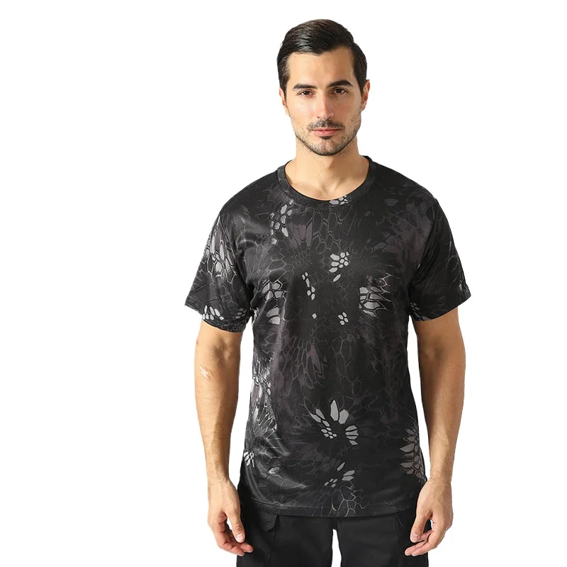 Crew neck breathable camouflage loose mesh printing military training outdoor sports tactical training suit, male
Crew neck breathable camouflage loose mesh printing military training outdoor sports tactical training suit, male
