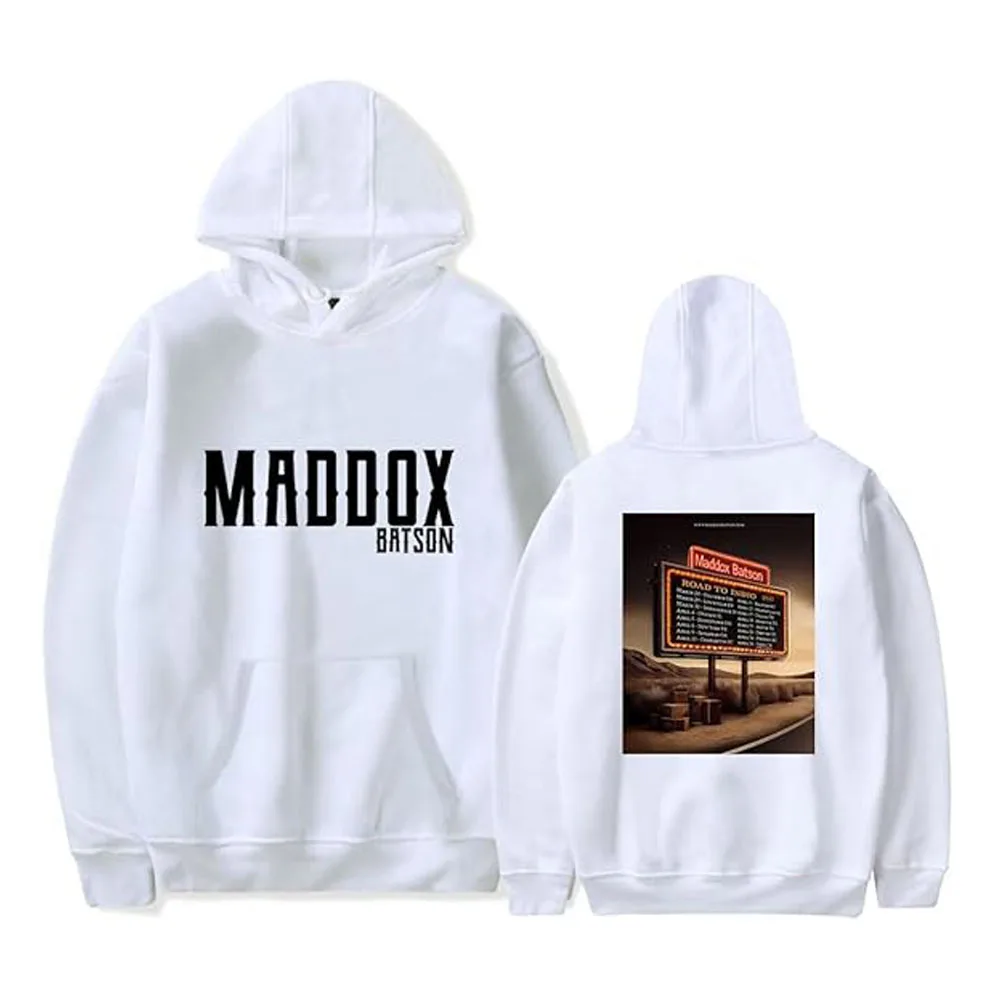 Толстовка Maddox Batson 2025, World Tour, повседневная уличная одежда с длинными рукавами, женские и мужские модные толстовки с капюшоном
Толстовка Maddox Batson 2025, World Tour, повседневная уличная одежда с длинными рукавами, женские и мужские модные толстовки с капюшоном