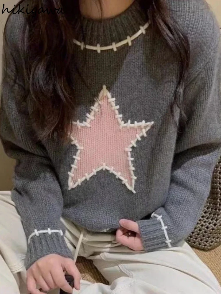 2025 Ropa Mujer Cropped Pullovers Women Clothing Long Sleeve O-neck Casual Jumper Fashion Vintage Knit Sweater Korean Y2k Tops
2025 Ropa Mujer Cropped Pullovers Women Clothing Long Sleeve O-neck Casual Jumper Fashion Vintage Knit Sweater Korean Y2k Tops