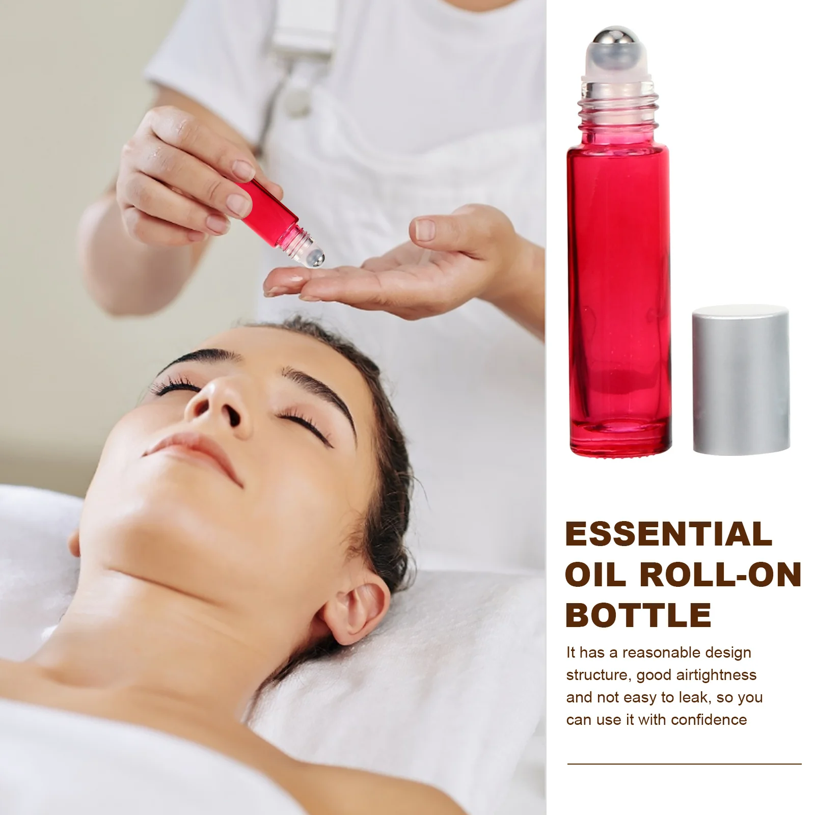 10Pcs Glass Essential Oil Roll-on Bottles 10ml Leak-Proof Design Portable Refillable Perfume Bottles for Subpackaging
10Pcs Glass Essential Oil Roll-on Bottles 10ml Leak-Proof Design Portable Refillable Perfume Bottles for Subpackaging
