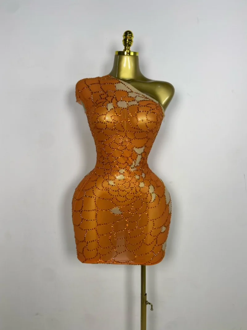 Sexy One shoulder Birthday Celebrate Party Shining Rhinestones Cultivation Dress Party Evening Gown Singer Stage Costume
Sexy One shoulder Birthday Celebrate Party Shining Rhinestones Cultivation Dress Party Evening Gown Singer Stage Costume