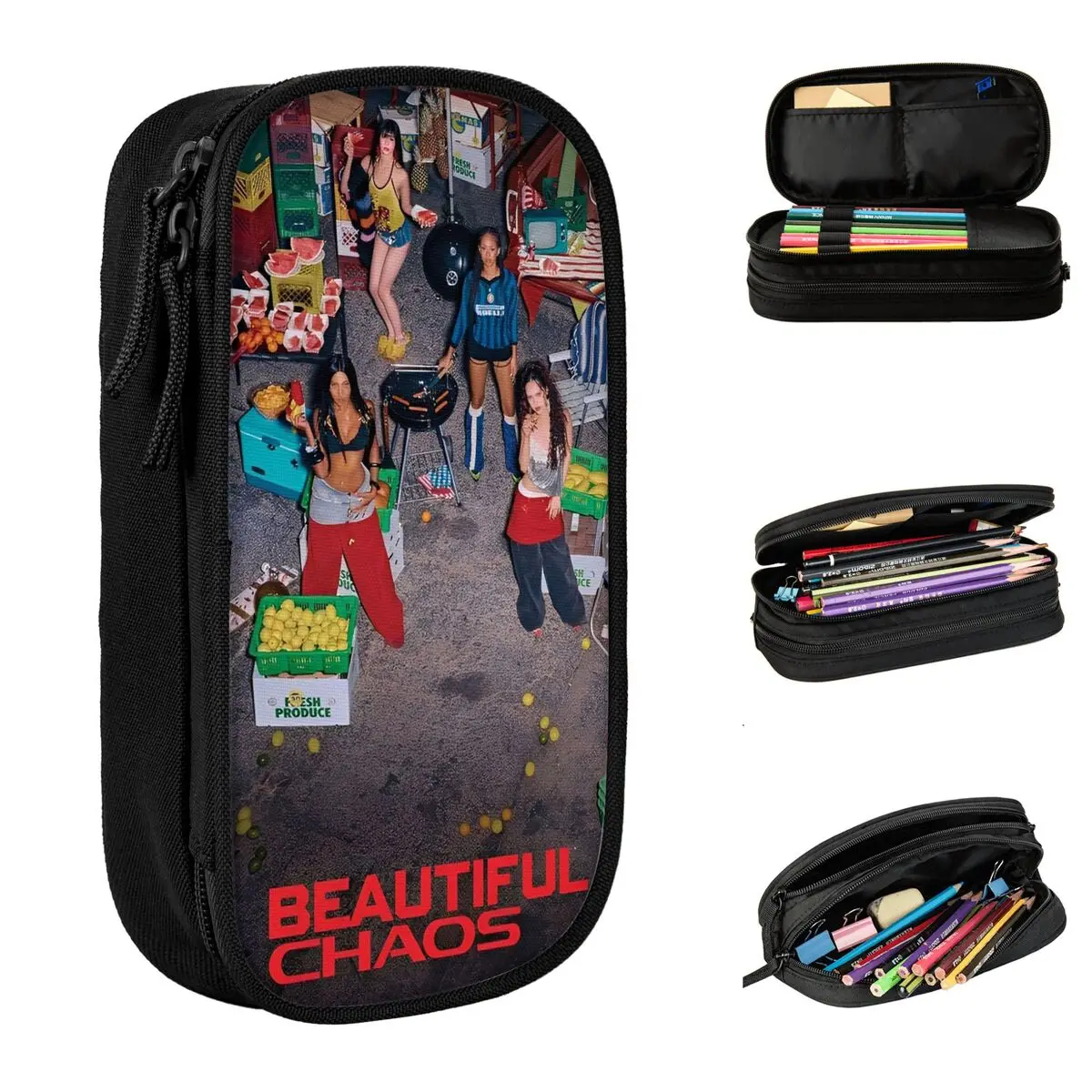Katseye Kpop Idol Pencil Case BEAUTIFUL CHAOS Pencil Box Pen Holder for Student Pencil Bags School Supplies Gift Stationery
Katseye Kpop Idol Pencil Case BEAUTIFUL CHAOS Pencil Box Pen Holder for Student Pencil Bags School Supplies Gift Stationery
