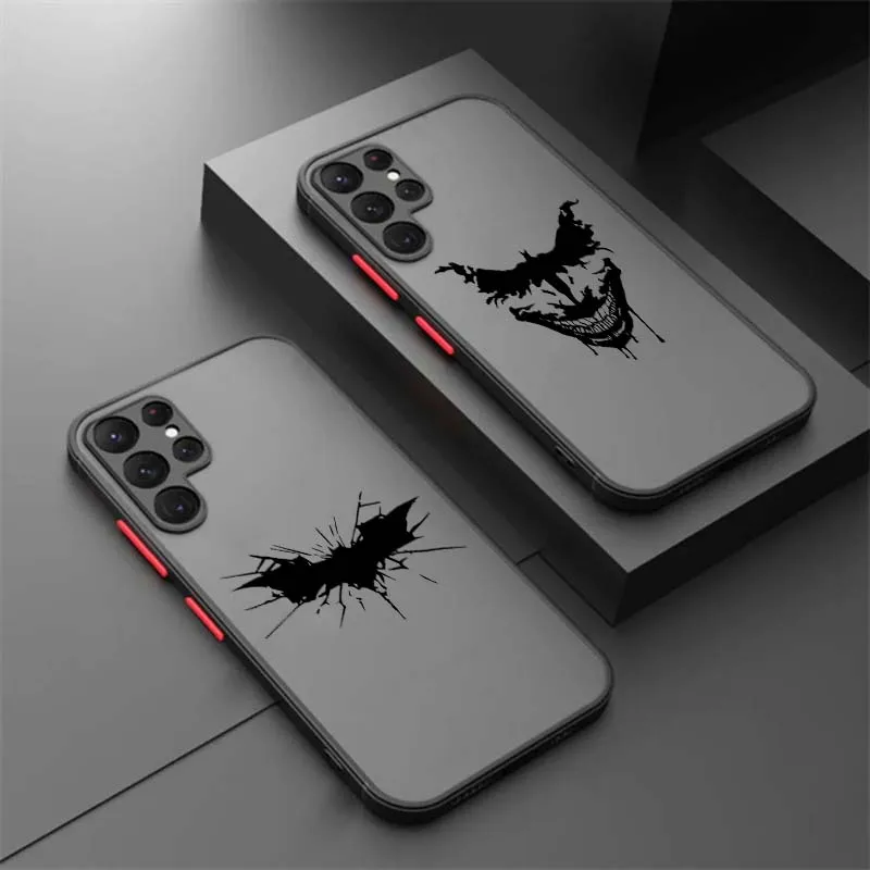 J-Jokers Art B-Batmans Phone Case For Samsung A73 A72 A71 A55 A54 A53 A52 A51 A35 A25 A15 A14 5G Frosted Translucent
J-Jokers Art B-Batmans Phone Case For Samsung A73 A72 A71 A55 A54 A53 A52 A51 A35 A25 A15 A14 5G Frosted Translucent