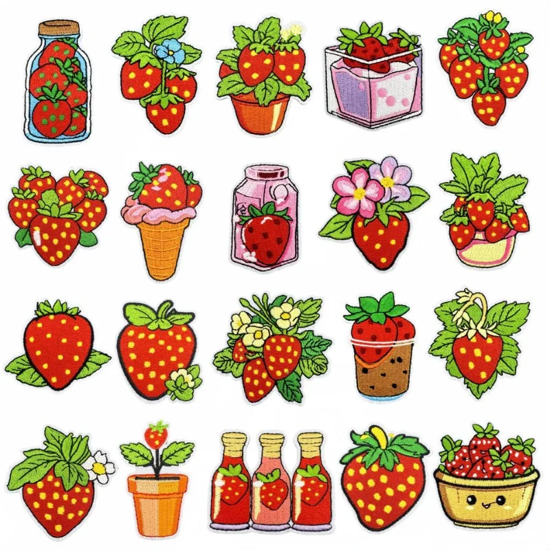 Cute Red Strawberry Fruit Food Iron-on Sew Embroidered Badge Patches for DIY T-shirt Backpack Dress Clothing Appliques Sticker
Cute Red Strawberry Fruit Food Iron-on Sew Embroidered Badge Patches for DIY T-shirt Backpack Dress Clothing Appliques Sticker