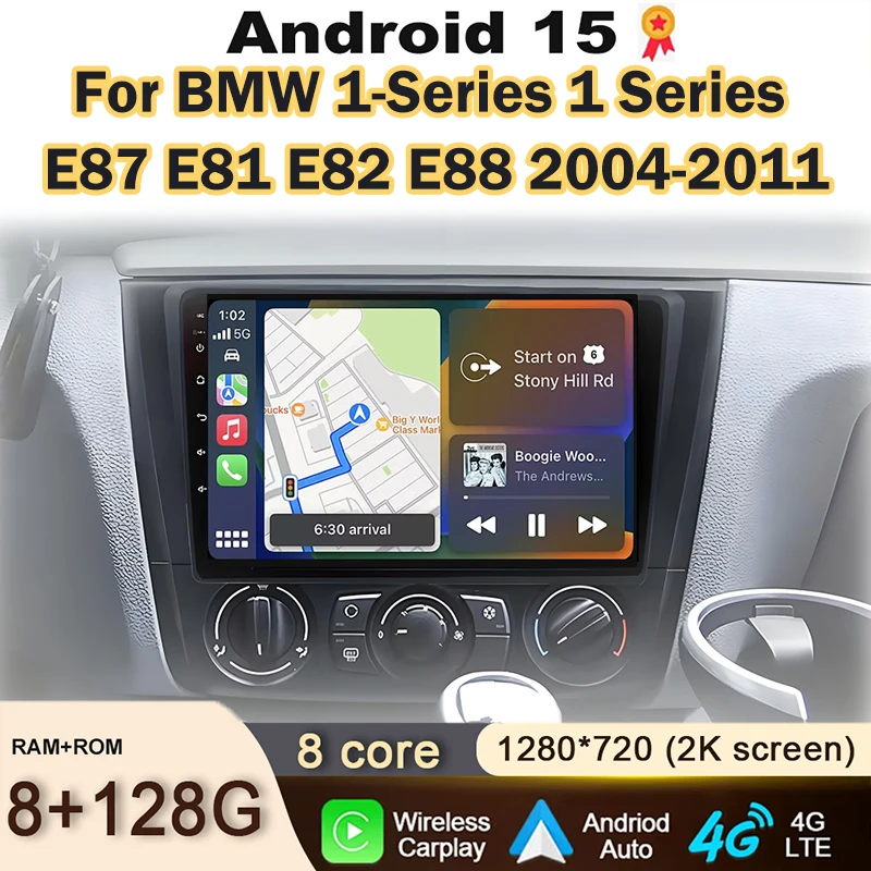 CarPlay Android Auto Car Radio For BMW 1-Series 1 Series E87 E81 E82 E88 2004-2011 GPS Navigation Multimedia Video Player 2 din
CarPlay Android Auto Car Radio For BMW 1-Series 1 Series E87 E81 E82 E88 2004-2011 GPS Navigation Multimedia Video Player 2 din