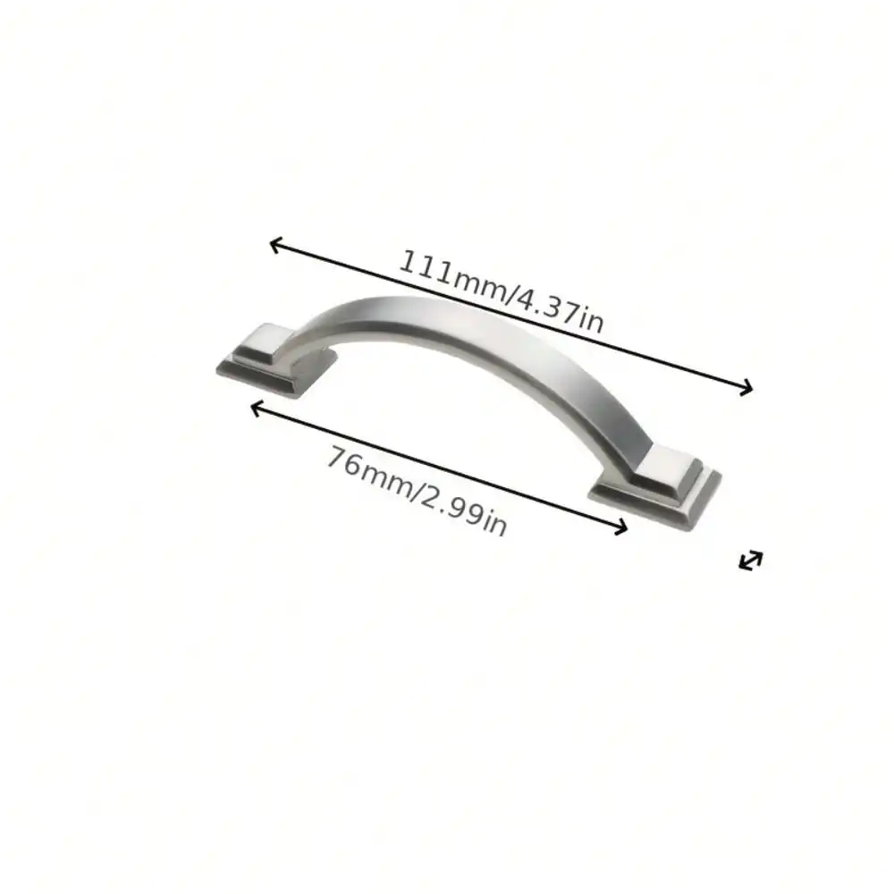 2 Piece Arched Cabinet Handles and Drawer Pulls - Suitable for Kitchen, Bathroom, Cabinets, Vanity
2 Piece Arched Cabinet Handles and Drawer Pulls - Suitable for Kitchen, Bathroom, Cabinets, Vanity