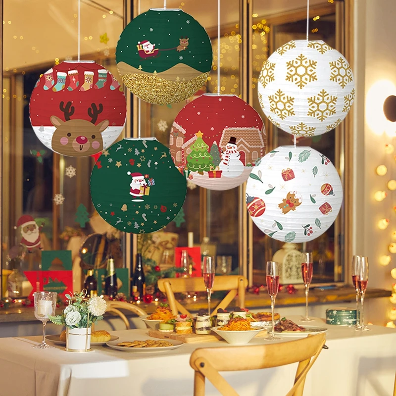 Lantern Hanging Chinese Paper Ball Lampião Christmas Festival Decoration Accessories Santa Claus Gift Crafts Decoration Christma
Lantern Hanging Chinese Paper Ball Lampião Christmas Festival Decoration Accessories Santa Claus Gift Crafts Decoration Christma
