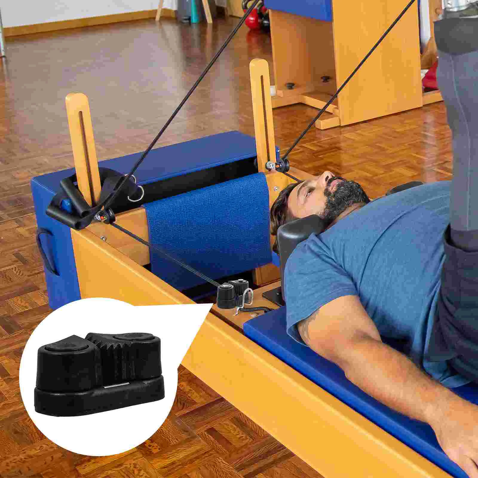 1Pc Nylon Super Wear-resistant Ball Clamp Rope Clip Wire Clip Rope Board Pilates Fitness Equipment (Black)
1Pc Nylon Super Wear-resistant Ball Clamp Rope Clip Wire Clip Rope Board Pilates Fitness Equipment (Black)