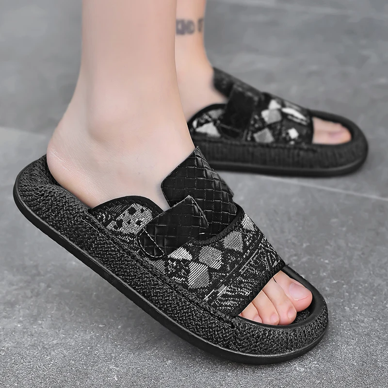 Summer Oversized Men Fashion Slides, Stylish One-band Slippers, Comfortable Wear-resistant Daily Beach Shoes
Summer Oversized Men Fashion Slides, Stylish One-band Slippers, Comfortable Wear-resistant Daily Beach Shoes