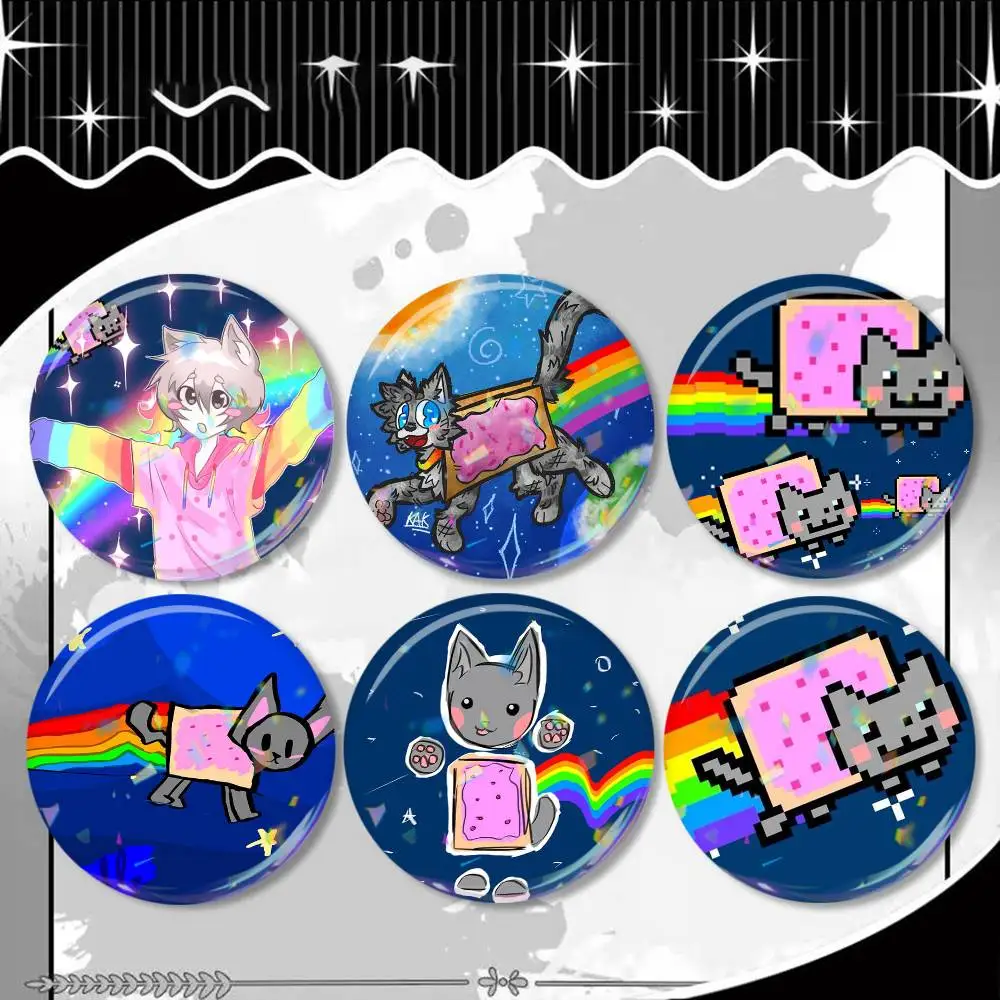 Cute rainbow Nyan Cat Laser Badge Creative Pins Brooch for Bag Clothes Hat Decor Gifts Fans Collect
Cute rainbow Nyan Cat Laser Badge Creative Pins Brooch for Bag Clothes Hat Decor Gifts Fans Collect