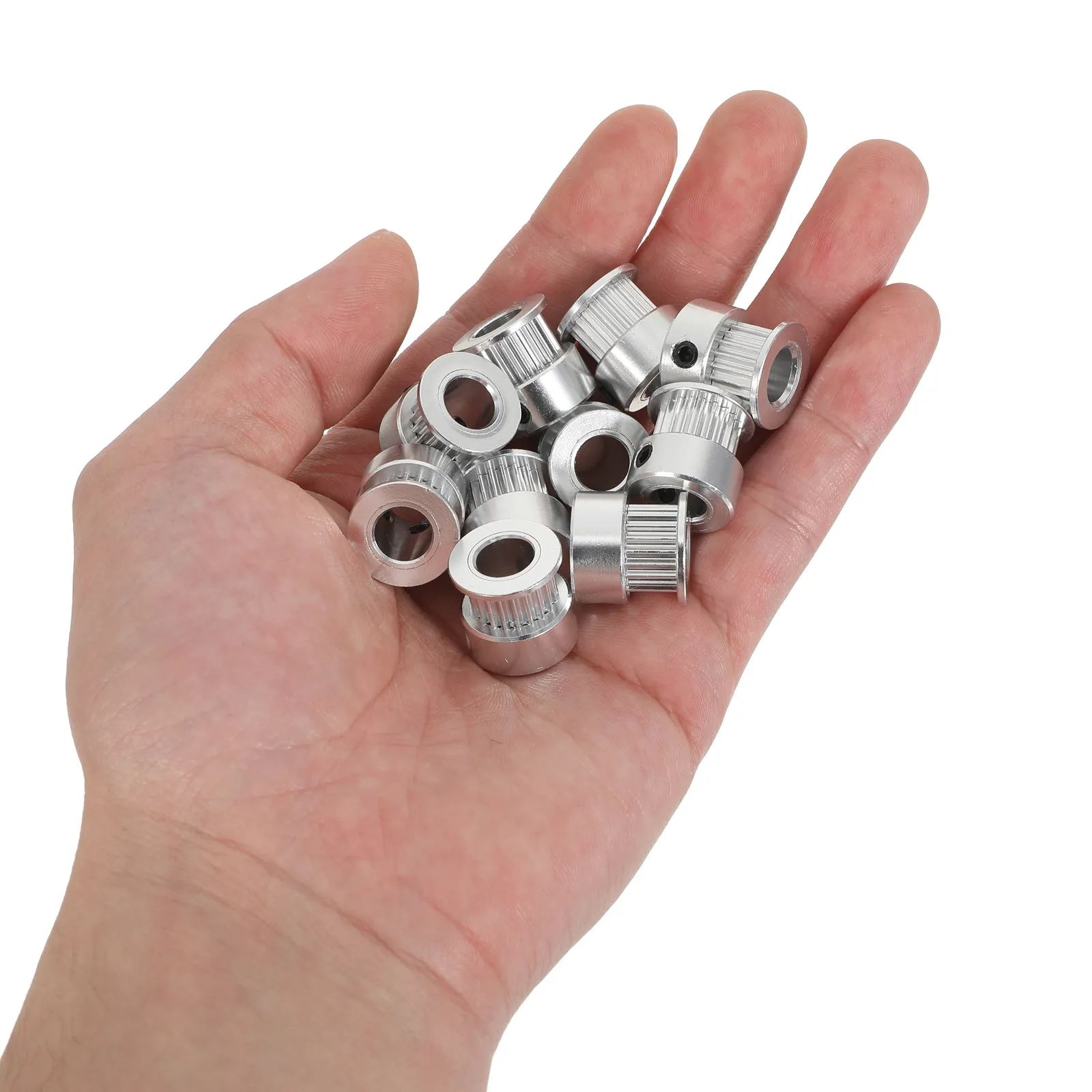 10Pcs Gt2 20 Teeth Aluminum Timing Pulley 8Mm Bore for 6Mm Belt 3D Printer Repair Supplies Timing Belt Drive Pulley Kit
10Pcs Gt2 20 Teeth Aluminum Timing Pulley 8Mm Bore for 6Mm Belt 3D Printer Repair Supplies Timing Belt Drive Pulley Kit