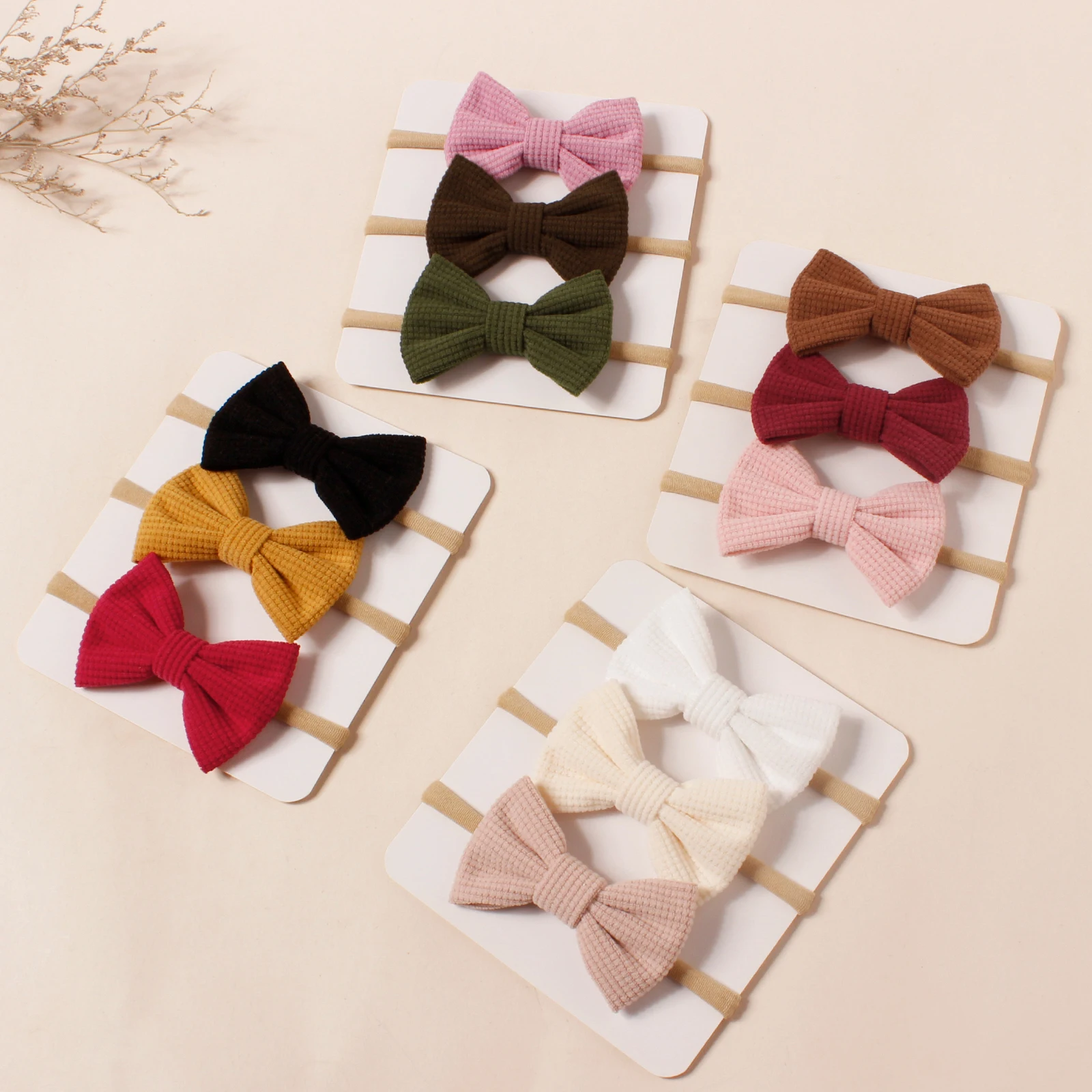 3Pcs/Set Corduroy Bow Baby Headbands Nylon Hair Bands for Children Girls Headwear Newborn Hair Accessories Photography Props
3Pcs/Set Corduroy Bow Baby Headbands Nylon Hair Bands for Children Girls Headwear Newborn Hair Accessories Photography Props
