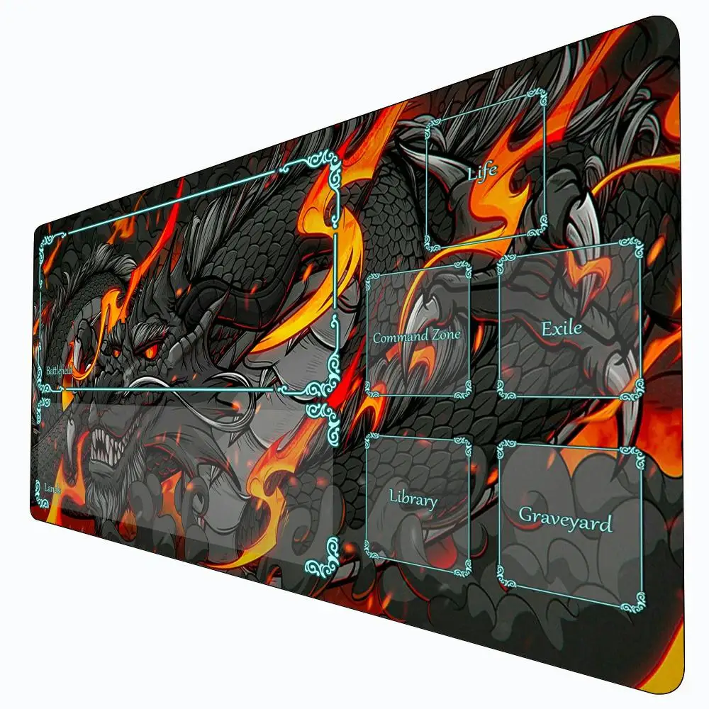 Magic Card Gaming Mat with zone Giant black dragon mtg playmat desk mat Commander Playmat suitable for game gathering magic rug
Magic Card Gaming Mat with zone Giant black dragon mtg playmat desk mat Commander Playmat suitable for game gathering magic rug