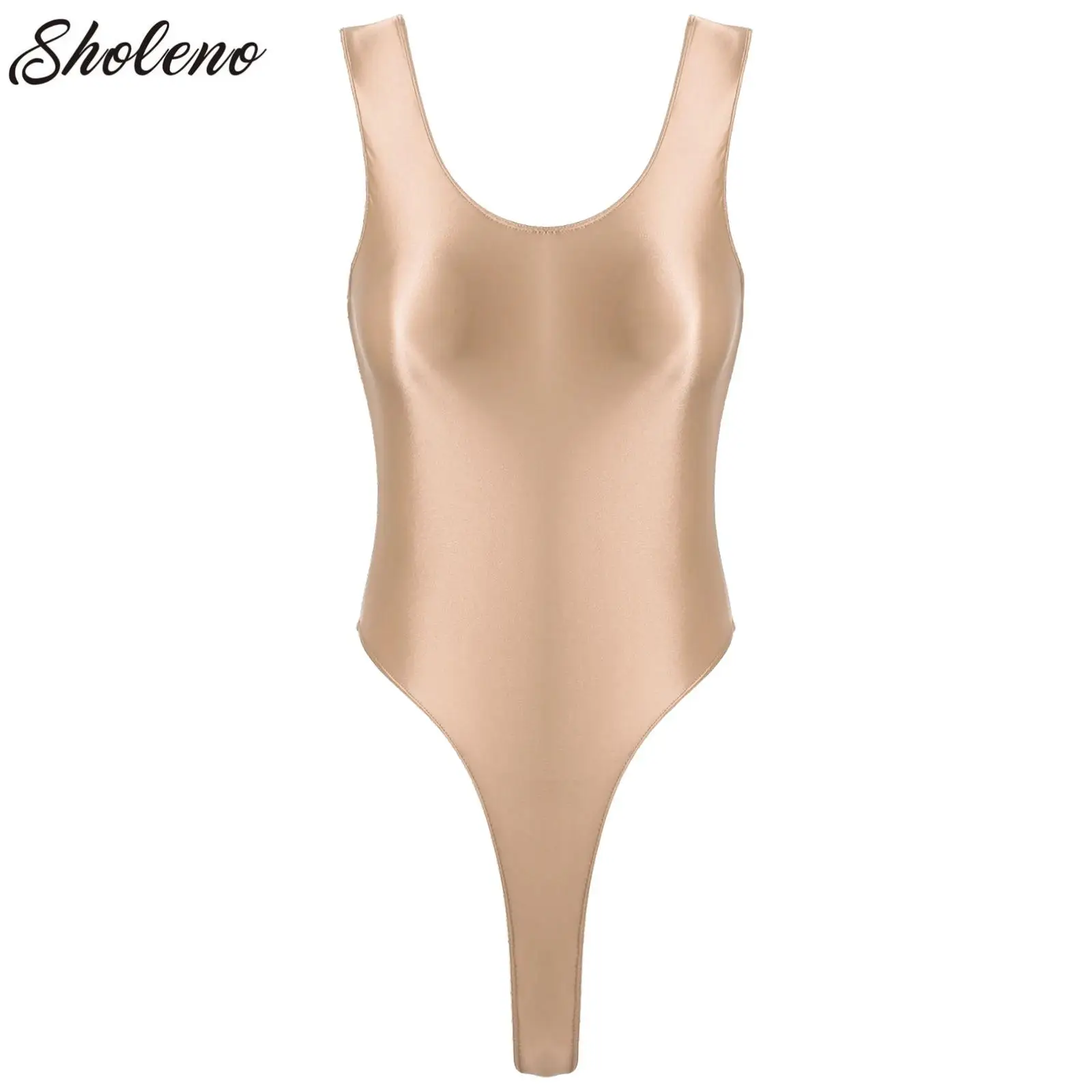 Women Glossy Sexy High Cut Bodysuit Sleeveless Stretchy Tights One-piece Swimsuit for Yoga Sports Fitness Bathing Suit Clubwear
Women Glossy Sexy High Cut Bodysuit Sleeveless Stretchy Tights One-piece Swimsuit for Yoga Sports Fitness Bathing Suit Clubwear