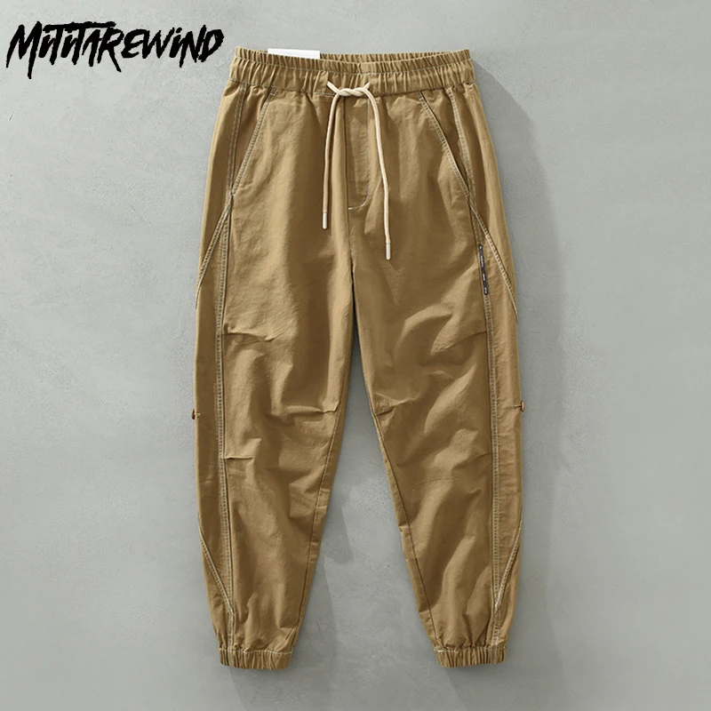 American Retro Cargo Pants Men Streetwear Loose Pants Cotton Drawstring Elastic Waist Ankle-tied Khaki Trousers Fashion Youth
American Retro Cargo Pants Men Streetwear Loose Pants Cotton Drawstring Elastic Waist Ankle-tied Khaki Trousers Fashion Youth
