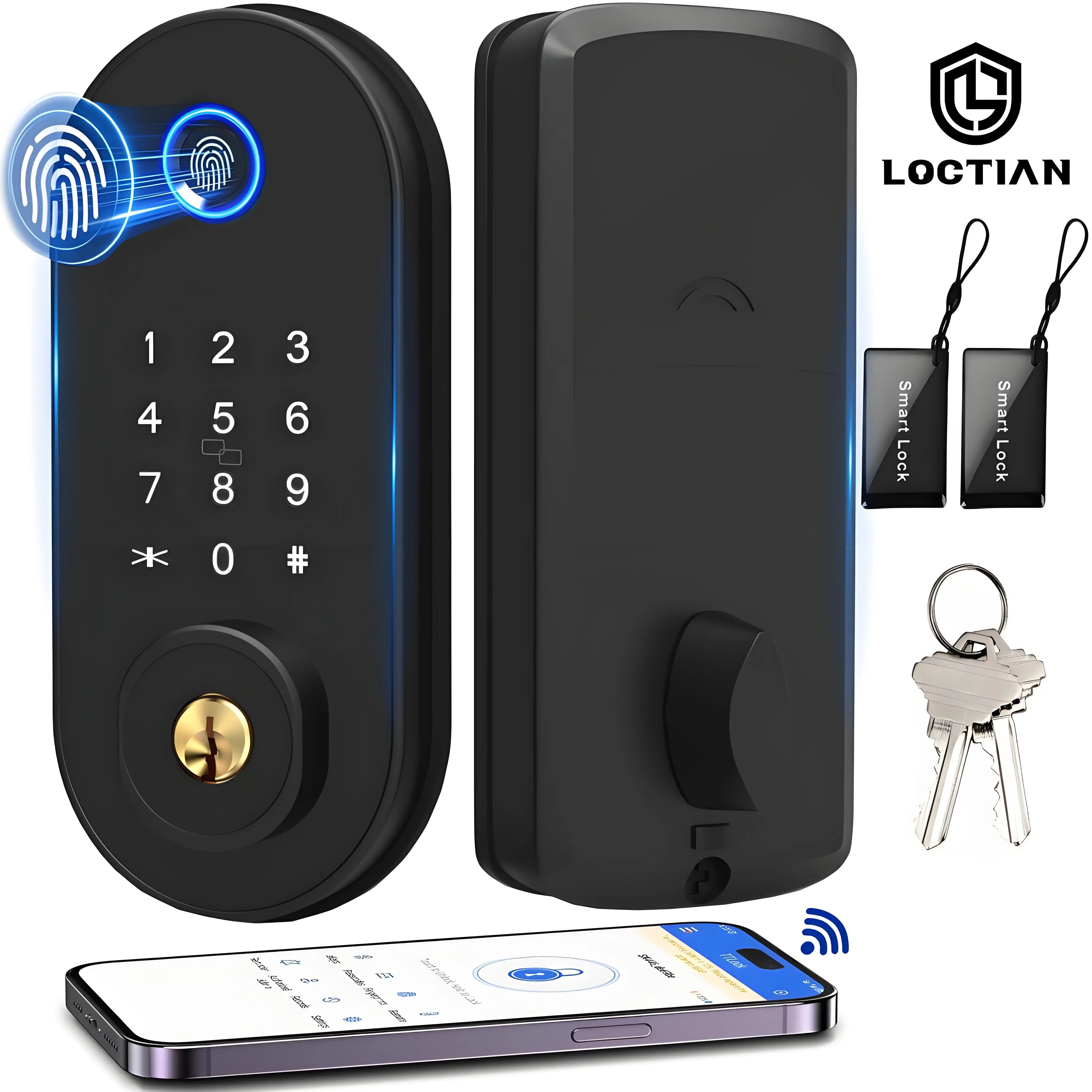 Blacksmith DL0101 Дверной замок с отпечатком пальца, биометрический, умный, быстрая разблокировка, приложение, ключ, засов, безопасный для входной двери, дома, квартиры
Blacksmith DL0101 Дверной замок с отпечатком пальца, биометрический, умный, быстрая разблокировка, приложение, ключ, засов, безопасный для входной двери, дома, квартиры